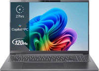 ACER Aspire 16 AI (A16-11M-X05M) mit 120 Hz Display Tastaturbeleuchtung, Copilot+ PC