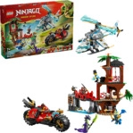 LEGO Ninjago 71857 Showdown am Baumhaus mit dem Ninja-Bike Bausatz, Mehrfarbig