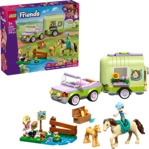 LEGO Friends 42695 Pferd und Fohlen mit Pferdeanh&auml;nger Bausatz, Mehrfarbig