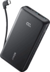 ANKER Powerbank mit USB-C Kabel (Schmal, PD), 20000 mAh Schwarz