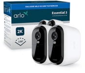 ARLO Essential&nbsp;3&nbsp;XL 2K-Sicherheitskamera, 2er Set, &Uuml;berwachungskamera Set Au&szlig;en