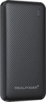 REALPOWER PB-10000 Plus Powerbank 10.000 mAh Schwarz