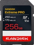 SANDISK EXTREME&reg; PLUS SD UHS-I-KARTEB, Speicherkarte, 256 GB, 250 MB/s