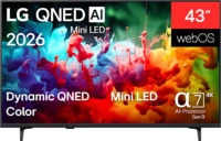 LG 43QNED72B6B QNED TV (Flat, 43 Zoll / 109 cm, UHD 4K, SMART TV)