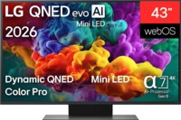 LG QNED86B TV QNED (Flat, 43 Zoll / 109 cm, UHD 4K, SMART TV)