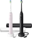 PHILIPS Sonicare 3100 HX4072/42 Elektrische Zahnb&uuml;rste Schwarz, Hellrosa,