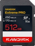 SANDISK EXTREME&reg; PLUS SD UHS-I-KARTE, Speicherkarte, 512 GB, 250 MB/s