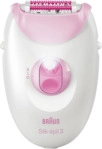 BRAUN Silk-&eacute;pil 3 SE3-000 Epilierer, Wei&szlig;/Pink