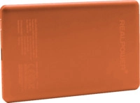 REALPOWER PB-5000 MAG Ultra Slim Powerbank 5000 mAh Schwarz/Orange