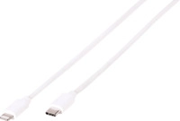 VIVANCO Lightning auf USB-Typ-C Ladekabel Apple, Wei&szlig;