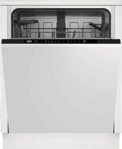 BEKO BDIN16O44W Geschirrsp&uuml;ler (vollintegrierbar, 598 mm breit, 44 dB (A), C)