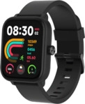 PEAQ PSW 300-BK Smartwatch Fluorelastomer, 20 mm, Schwarz