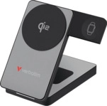 VERBATIM Charge 'n' Go 3-in-1 QI2 Magnetic Wireless Powerbank 5000 mAh Grau