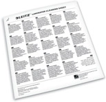 LEITZ Premium A3/A4, 5er-Pack, f&uuml;r Laminierger&auml;te, Reinigungsbl&auml;tter