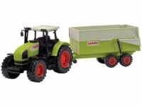 DICKIE-TOYS CLAAS Ares Set, Traktor mit Anhänger, Kippmechanismus Spielzeugauto
