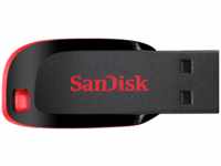 SANDISK Cruzer Blade USB-Stick, 128 GB, Schwarz/Rot