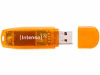 INTENSO Rainbow Line USB-Stick, 64 GB, 28 MB/s, Orange