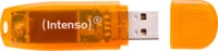 INTENSO Rainbow Line USB-Stick, 64 GB, 28 MB/s, Orange