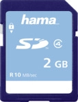 HAMA Class 4, SD Speicherkarte, 2 GB, 10 MB/s