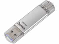 HAMA C-Laeta USB-Stick, 64 GB, 40 MB/s, Silber
