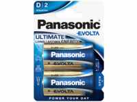 PANASONIC LR20EGE/2BP Evolta D Batterie, Alkaline, 1.5 Volt