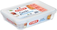 PYREX COOK & FREEZE RECHTECKIG MIT DECKEL 19X14CM 0.8 L Aufbewahrungsbox Transparent