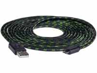 SNAKEBYTE SB910487 Xbox One USB CHARGE:CABLE PRO™ 4m Ladekabel, Grün/Schwarz