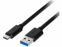 ISY IUC-3000 USB auf USB-C, Datenkabel/Ladekabel, 1 m, Schwarz