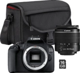 CANON EOS 2000D Kit + Tasche SB130 und Speicherkarte SD 16GB Spiegelreflexkamera,