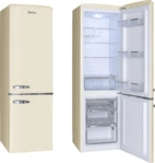 AMICA KGCR 387 100 B Retro Edition K&uuml;hlgefrierkombination (E, 244 l, 1810 mm hoch,