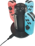 READY 2 GAMING R2GNSW4IN1CHA, Nintendo Switch Ladestation, Schwarz