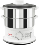 TEFAL VC1451 Convenient Series Dampfgarer (900 Watt, Wei&szlig;/Edelstahl)