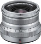 FUJIFILM FUJINON XF16mm F2.8 R WR 16 mm - f/2.8 (Objektiv f&uuml;r Fuji X-Mount, Silber)