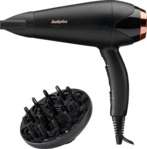 BABYLISS D570DE TURBO SHINE 2200 Haartrockner Schwarz/Bronze (2200 Watt)