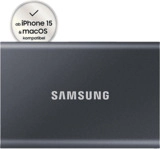 SAMSUNG Portable SSD T7 PC/Mac Festplatte, 1 TB SSD, extern, Titan grey