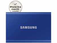 SAMSUNG Portable SSD T7 PC/Mac Festplatte, 2 TB SSD, extern, Indigo blue