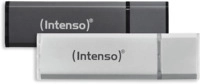 INTENSO Alu Line 2x USB-Stick, 32 GB, 28,00 MB/s, Silber/Anthrazit