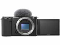 SONY Alpha ZV-E10 Body Vlogging Kamera Systemkamera, 7,5 cm Display...