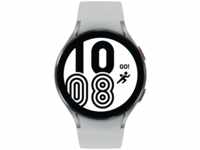 SAMSUNG Galaxy Watch4, LTE, 44 mm Smartwatch Aluminium Fluorkautschuk, M/L, Silver