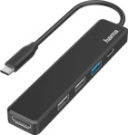 HAMA USB-C-Hub, Multiport, Schwarz