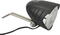 FISCHER 85289 DYNAMO LED-SCHEINWERFER 20L STANDL+SEN SW, Schwarz