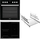 BAUKNECHT HEKO F500, Einbauherdset (Induktionskochfeld, A+, 65 l)