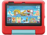 AMAZON Fire 7 Kids (2022), Tablet, 16 GB, Zoll, Schwarz, Rot