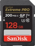 SANDISK Extreme PRO® UHS-I, SDXC Speicherkarte, 128 GB, 200 MB/s SANDISK Extreme PRO® UHS-I, SDXC Speicherkarte, 128 GB, 200 MB/s