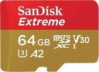 SANDISK SDSQXAH-064G-GN6AA, SANDISK Extreme UHS-I-Karte, Micro-SDXC Speicherkarte, 64