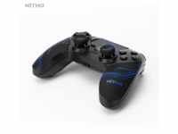 NITHO Nitho Controller Adonis Wireless Glow Schwarz/Blau für PlayStation 4, PC
