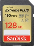 SANDISK Extreme&reg; PLUS UHS-I, SDXC Speicherkarte, 128 GB, 190 MB/s