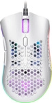 ISY IGM-4500-WT Honeycomb RGB Gaming Maus, Wei&szlig;