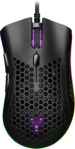ISY IGM-4500-BK Honeycomb RGB Gaming Maus, Schwarz