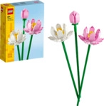LEGO Botanicals 40647 Lotusblumen Bausatz, Mehrfarbig